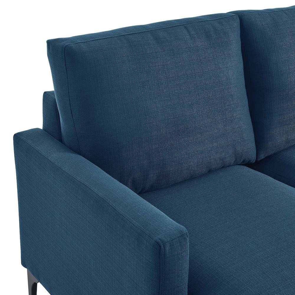 Evermore Upholstered Fabric Loveseat. Picture 6