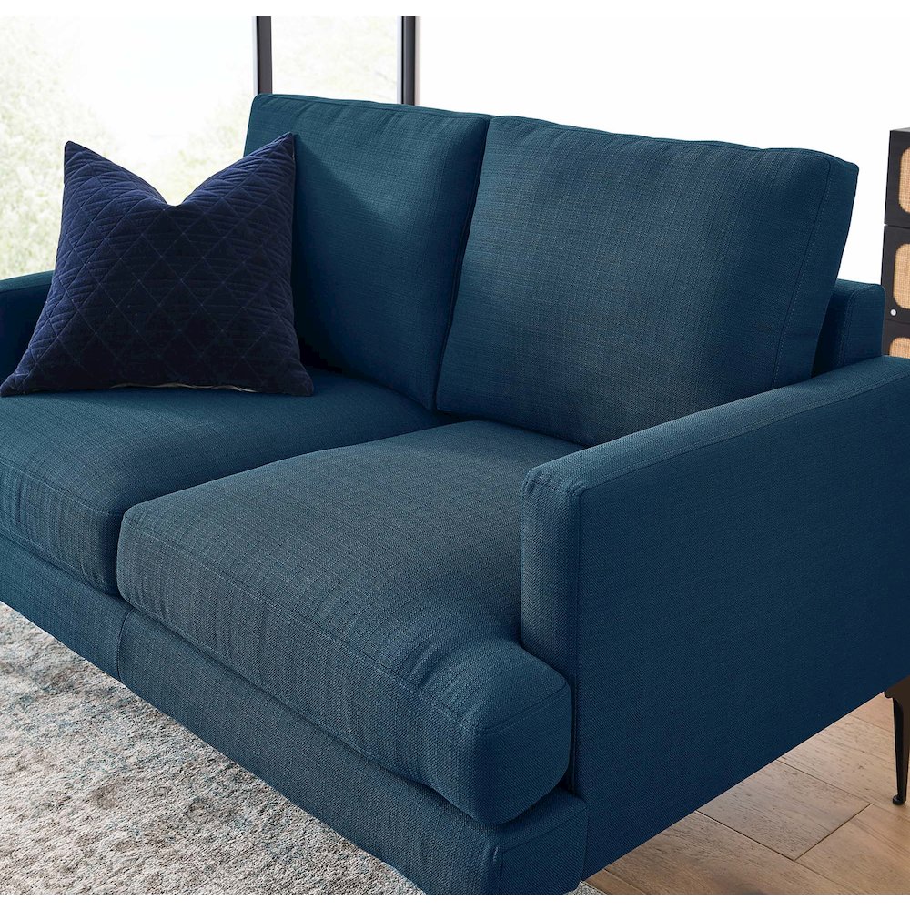 Evermore Upholstered Fabric Loveseat. Picture 8