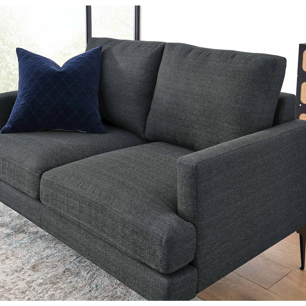 Evermore Upholstered Fabric Loveseat. Picture 8