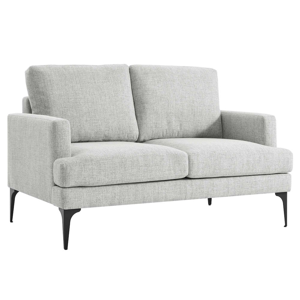 Evermore Upholstered Fabric Loveseat. Picture 1