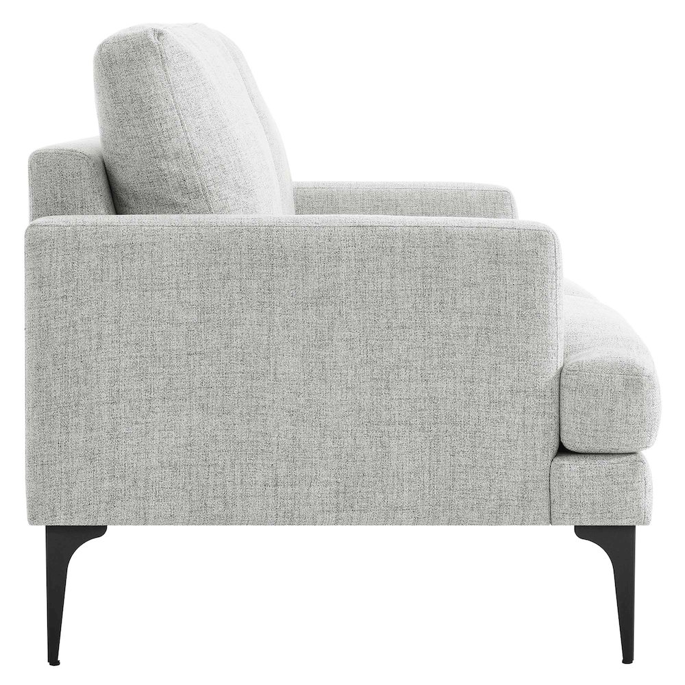Evermore Upholstered Fabric Loveseat. Picture 3