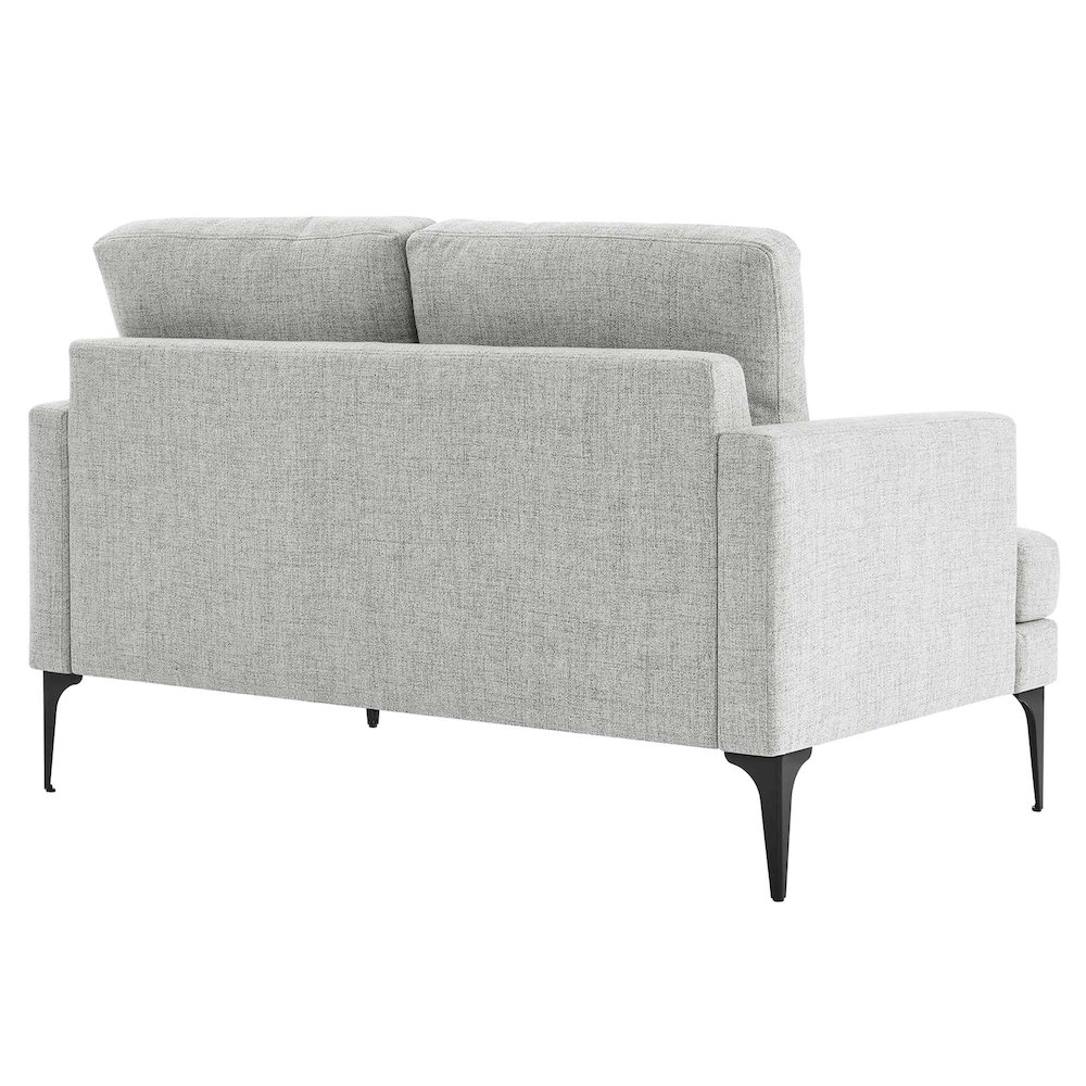 Evermore Upholstered Fabric Loveseat. Picture 5