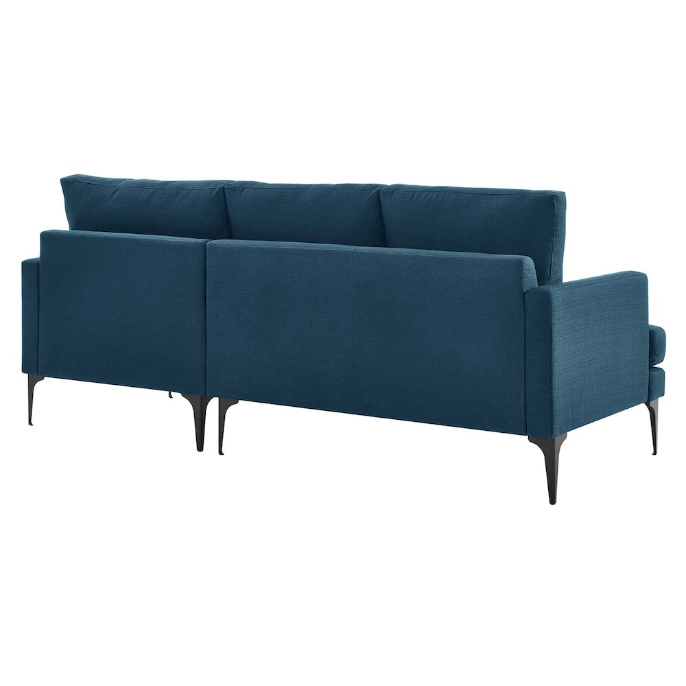 Evermore Right-Facing Upholstered Fabric Sectional Sofa. Picture 4