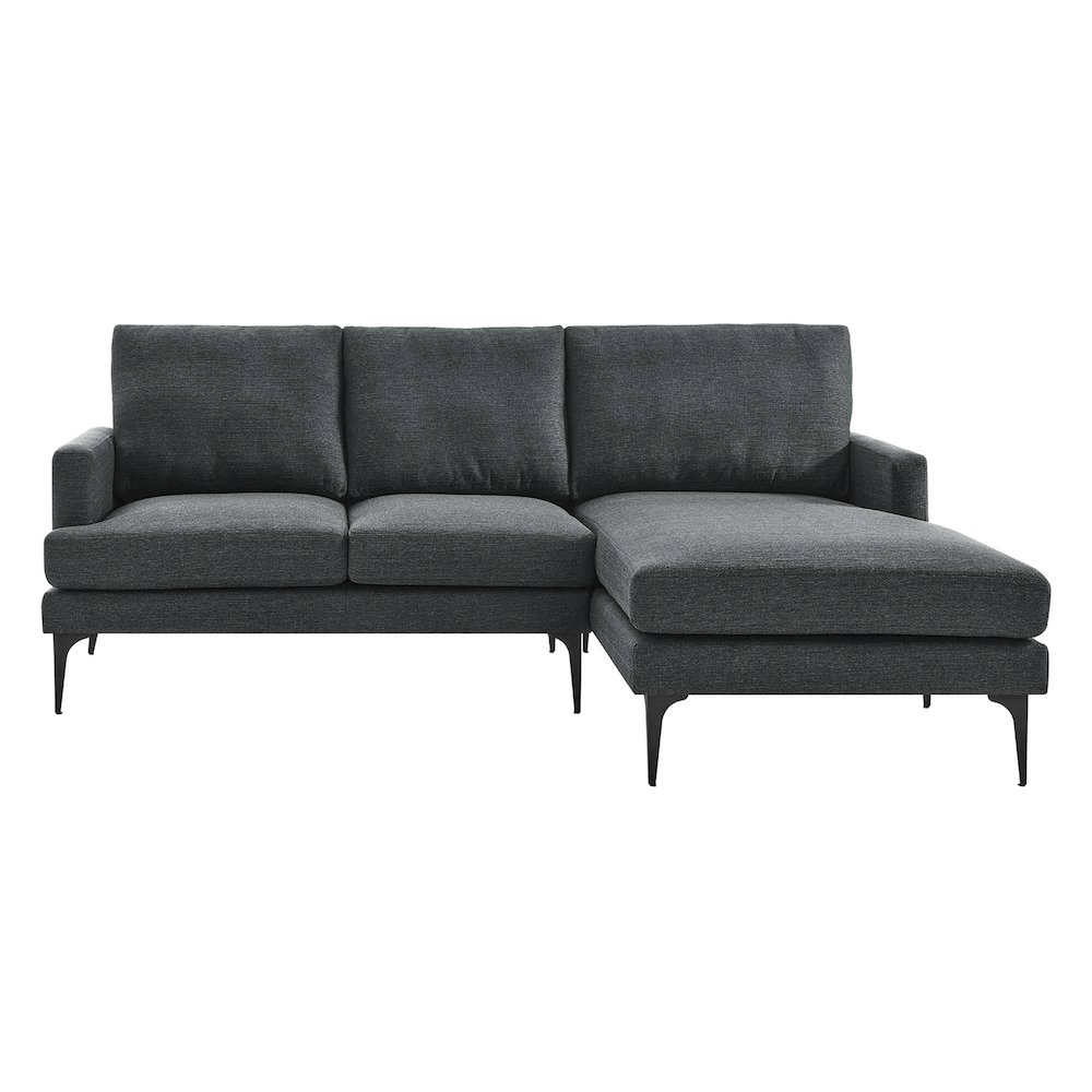 Evermore Right-Facing Upholstered Fabric Sectional Sofa. Picture 5