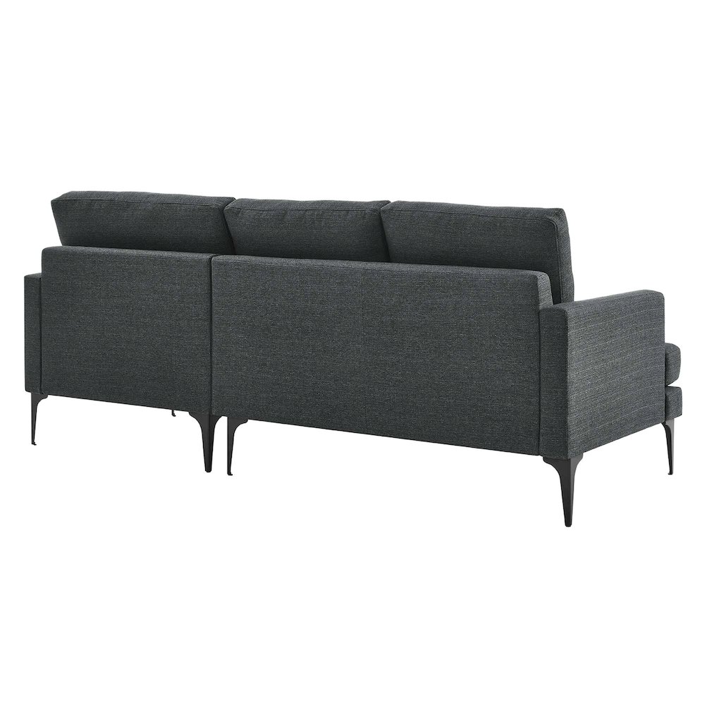 Evermore Right-Facing Upholstered Fabric Sectional Sofa. Picture 4