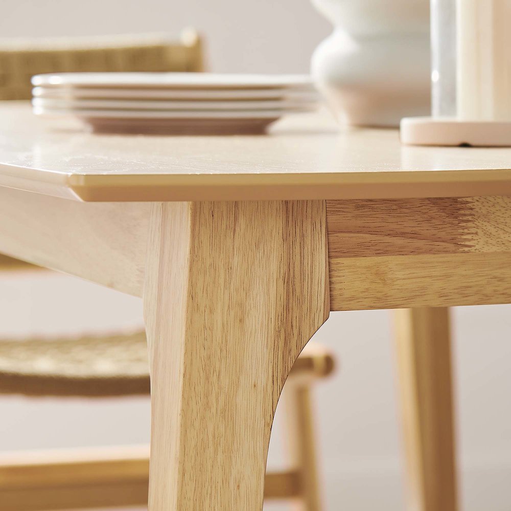 Juxtapose 63” Rectangle Dining Table. Picture 8