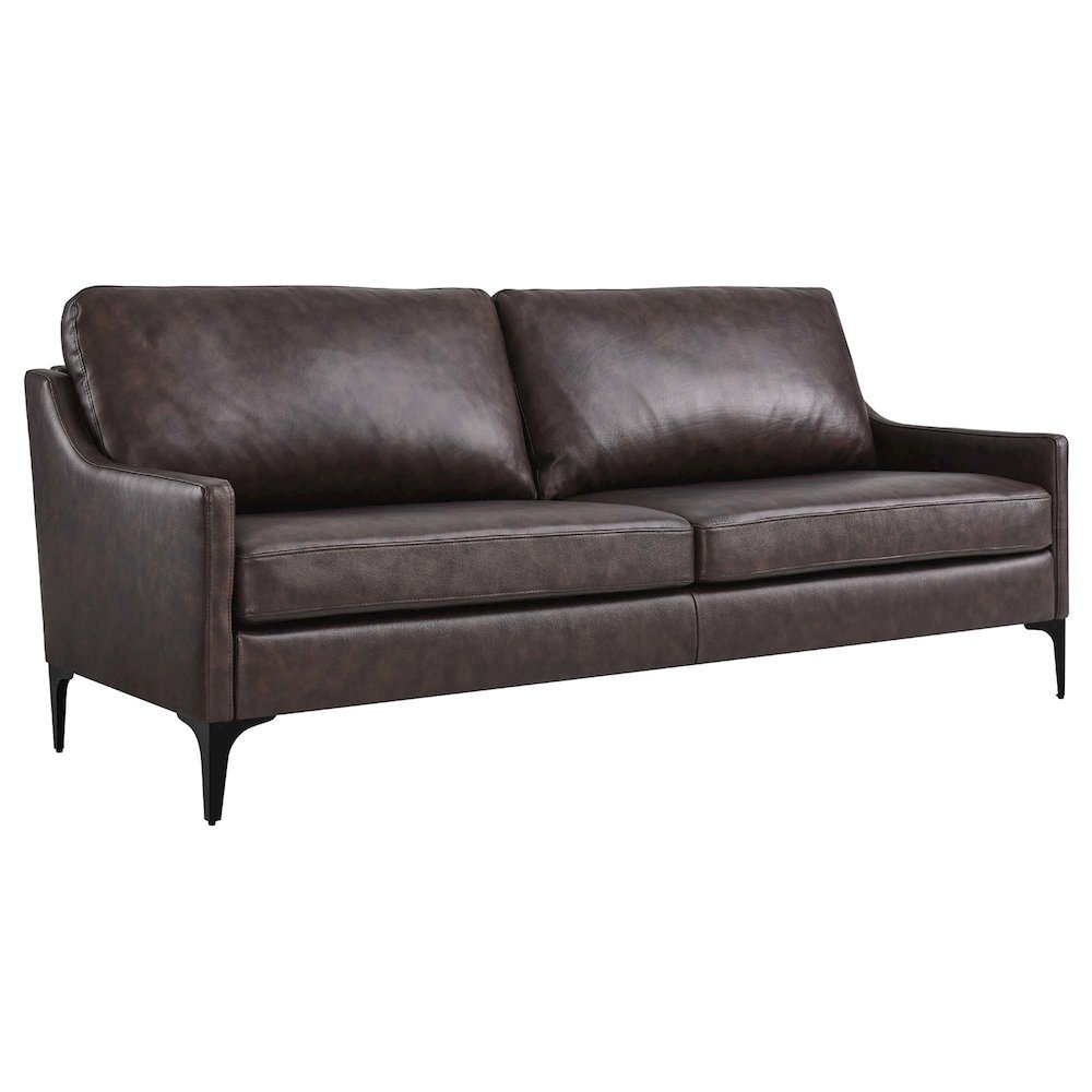 Corland Leather Sofa. Picture 1