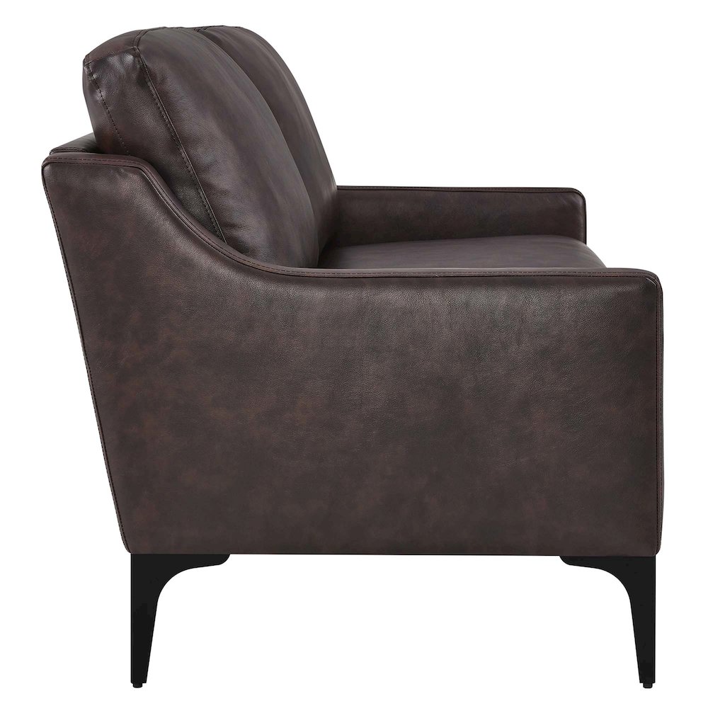Corland Leather Loveseat. Picture 3