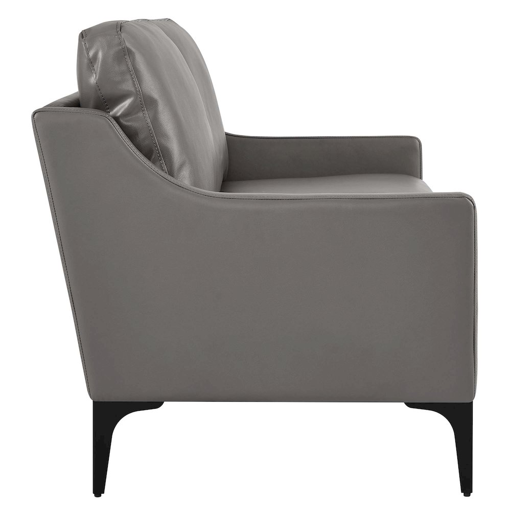 Corland Leather Loveseat. Picture 3