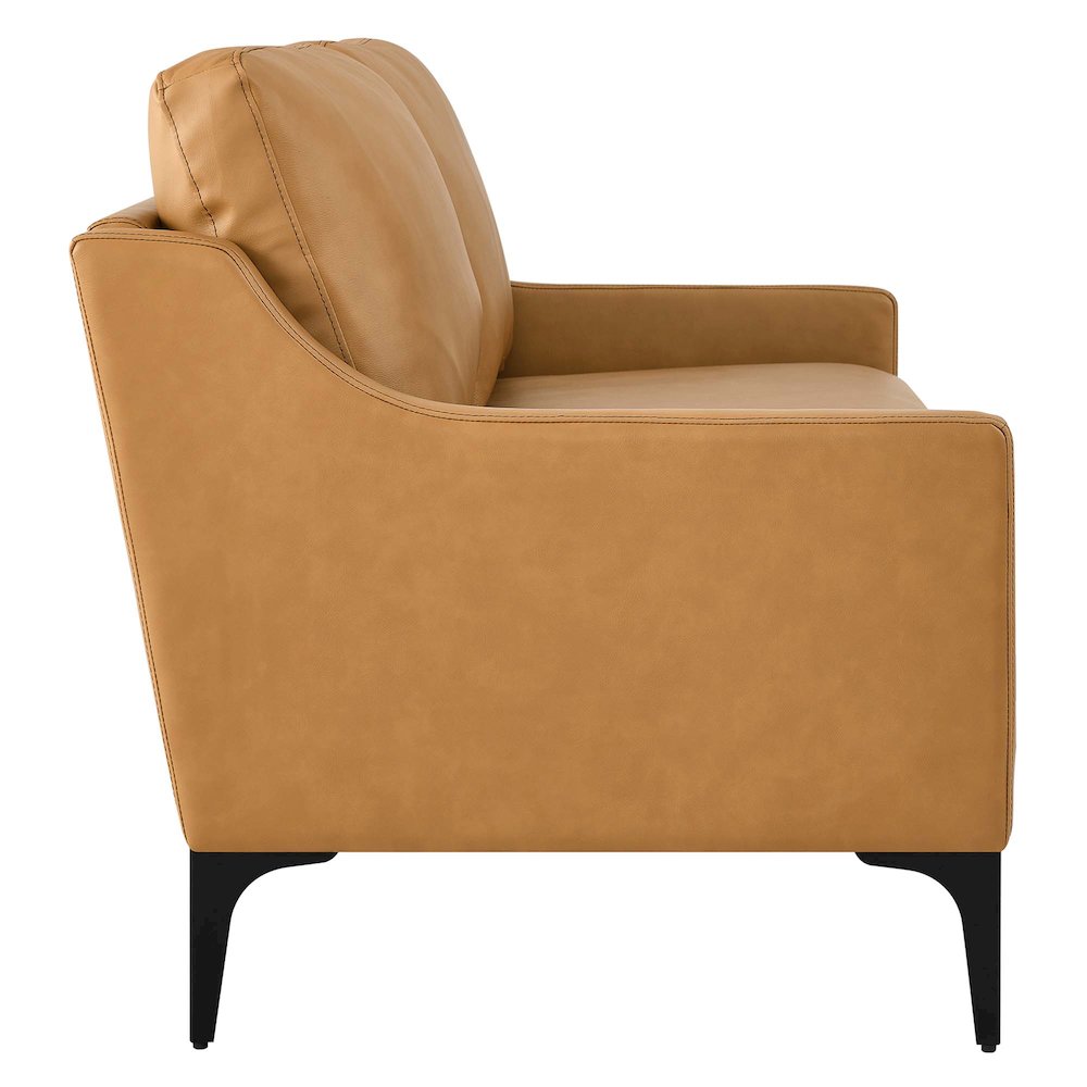 Corland Leather Loveseat. Picture 3
