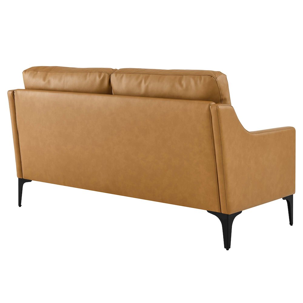 Corland Leather Loveseat. Picture 4