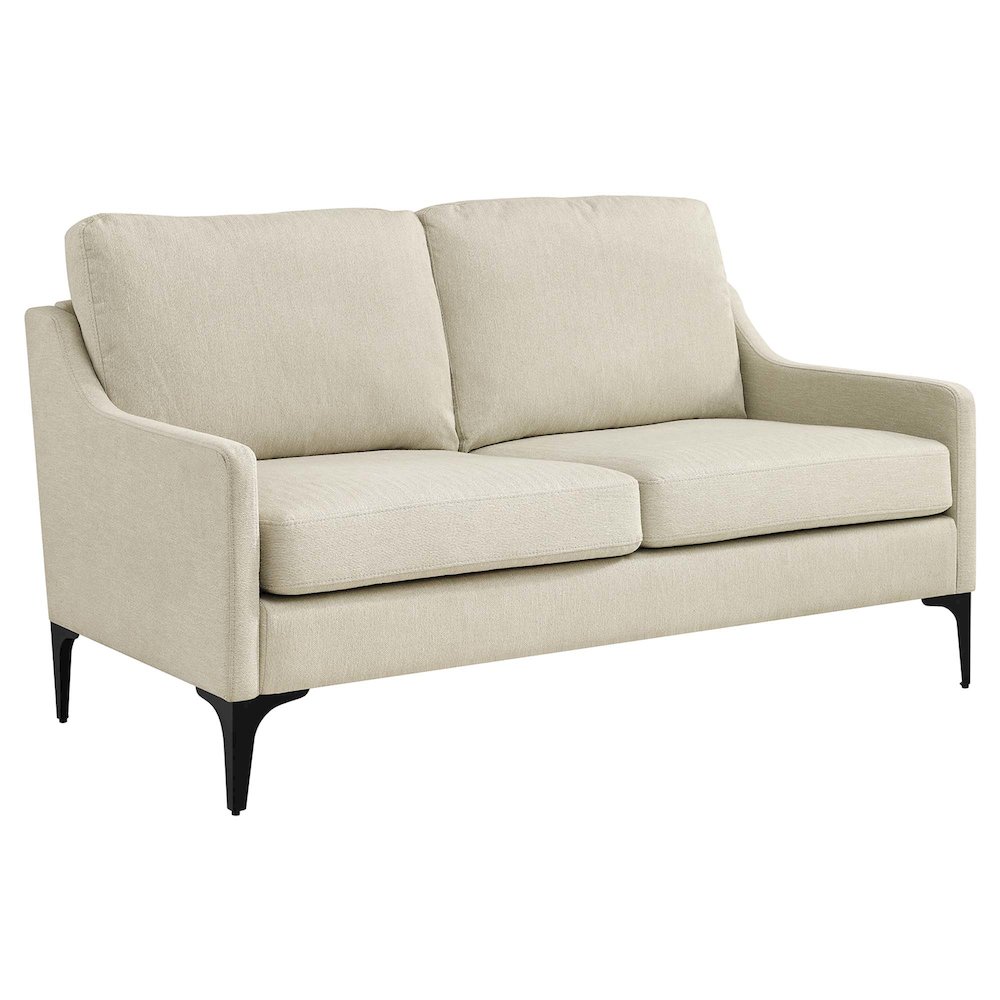 Corland Upholstered Fabric Loveseat. Picture 1