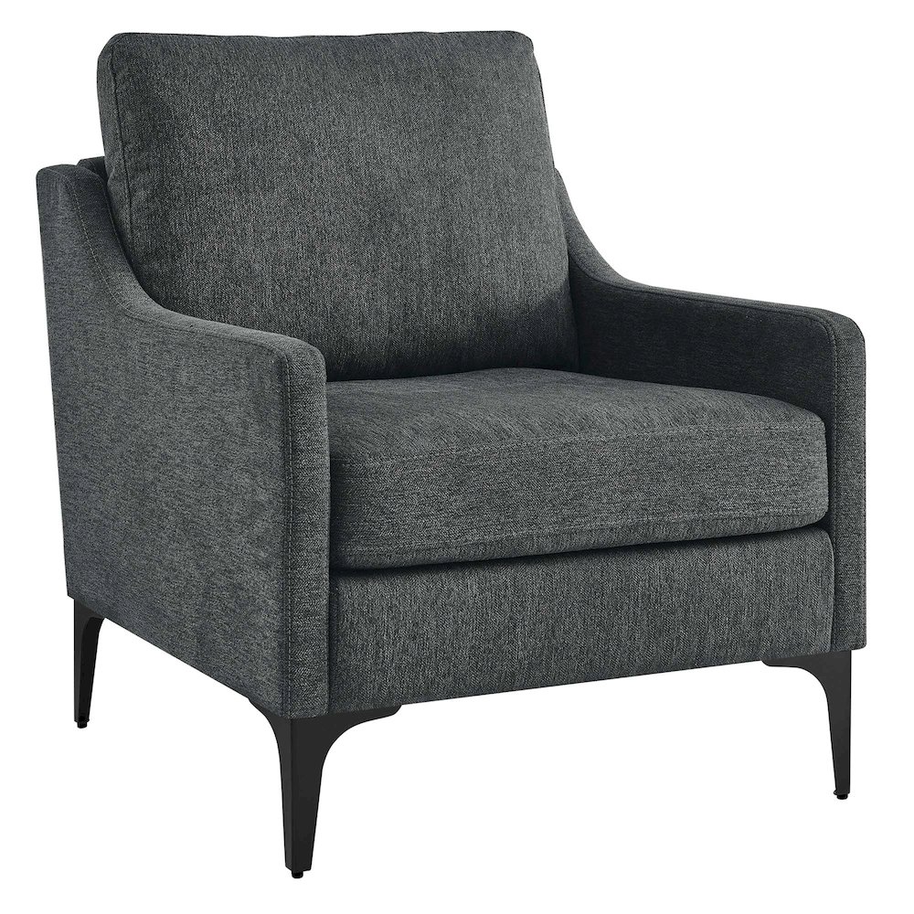 Corland Upholstered Fabric Armchair. Picture 1