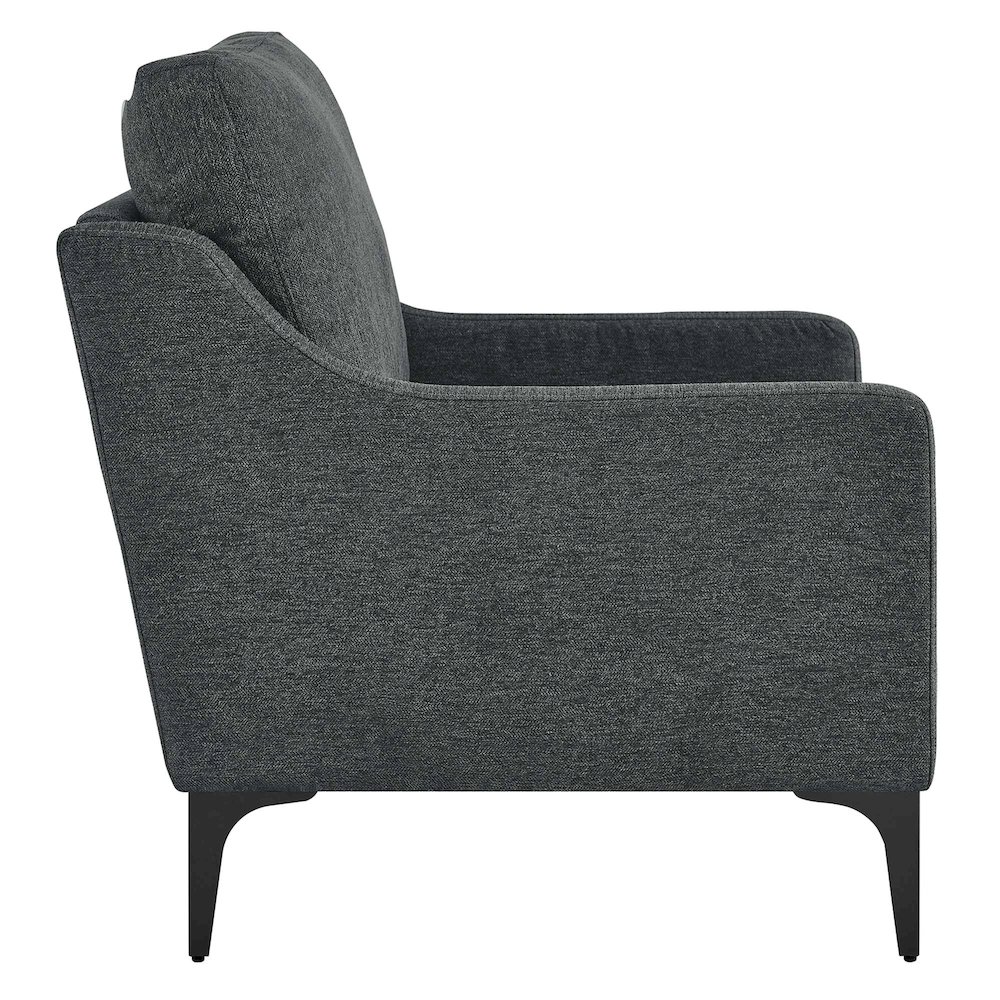 Corland Upholstered Fabric Armchair. Picture 3