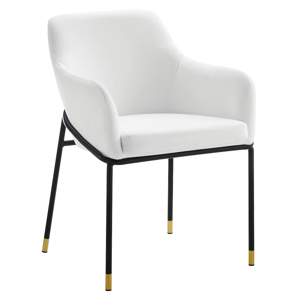 Jovi Performance Velvet Dining Armchair Set of 2. Picture 3