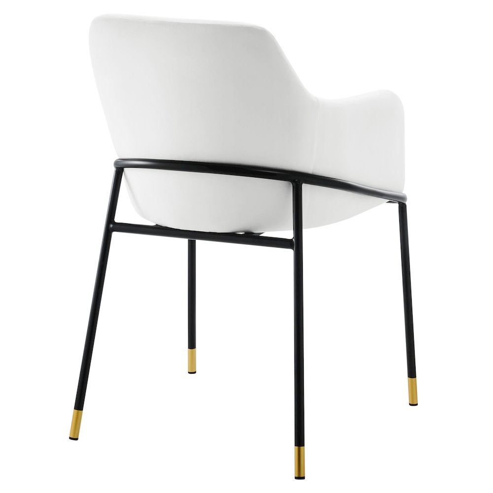 Jovi Performance Velvet Dining Armchair Set of 2. Picture 5