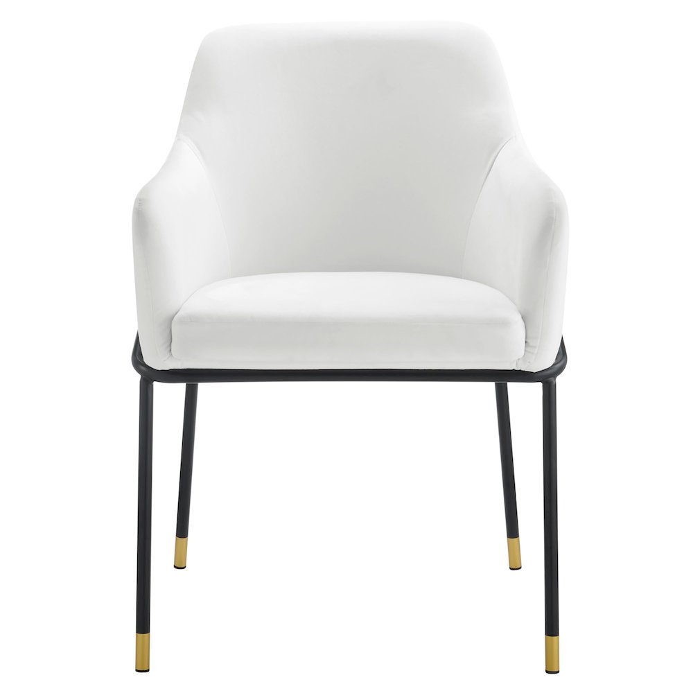 Jovi Performance Velvet Dining Armchair Set of 2. Picture 6