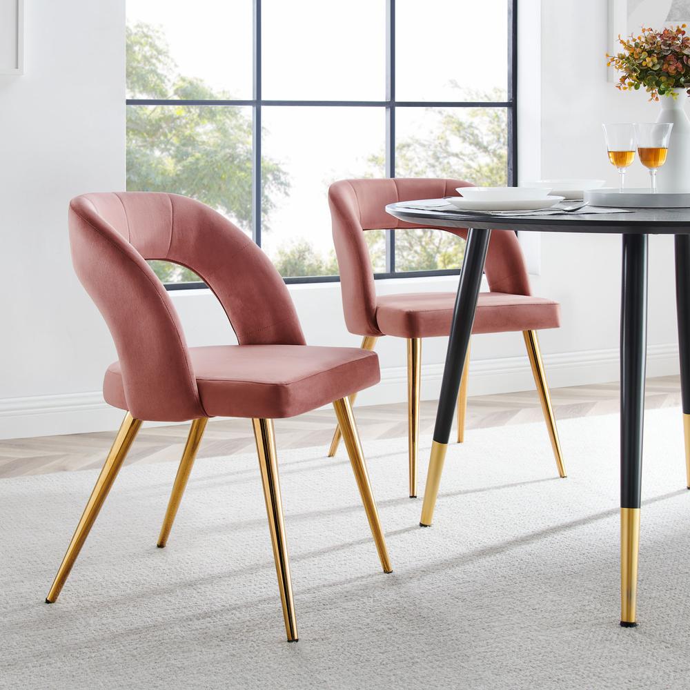Marciano Performance Velvet Dining Chair Set of 2. Picture 8