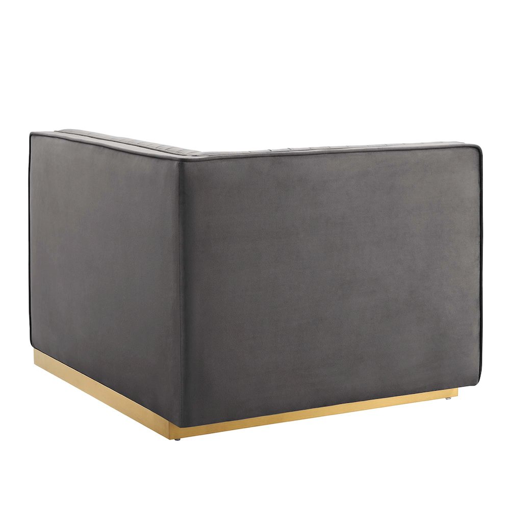 Sanguine Channel Tufted Performance Velvet Modular Sectional Sofa Left-Arm Chair. Picture 4