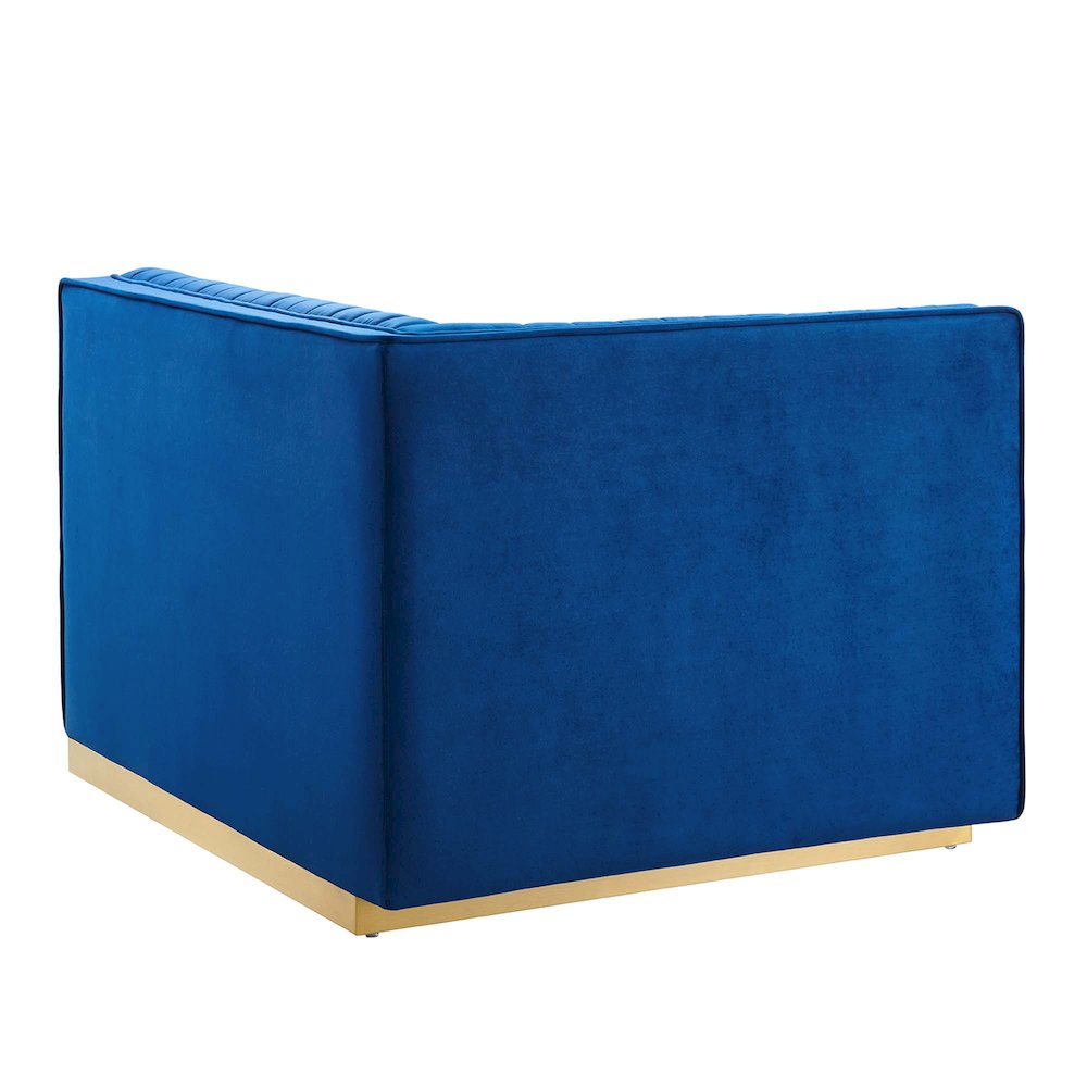 Sanguine Channel Tufted Performance Velvet Modular Sectional Sofa Left-Arm Chair. Picture 5