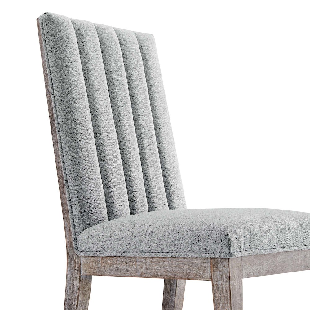 Maisonette French Vintage Tufted Fabric Fabric Dining Side Chair. Picture 3