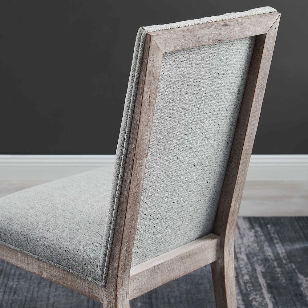 Maisonette French Vintage Tufted Fabric Fabric Dining Side Chair. Picture 8