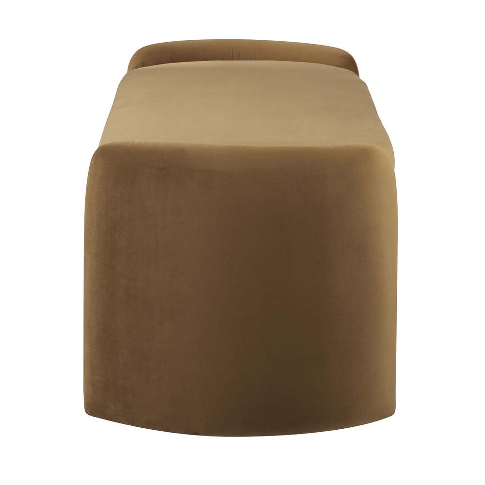 Nebula Upholstered Performance Velvet Bench. Picture 3