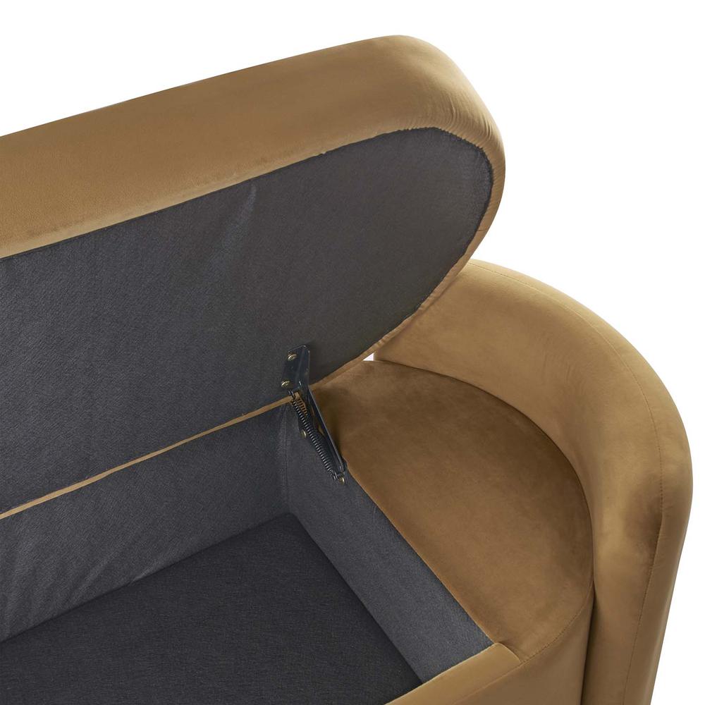Nebula Upholstered Performance Velvet Bench. Picture 5