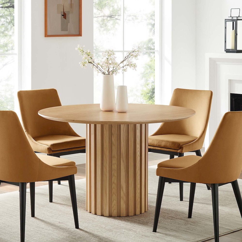 Senja 47" Round Dining Table. Picture 7