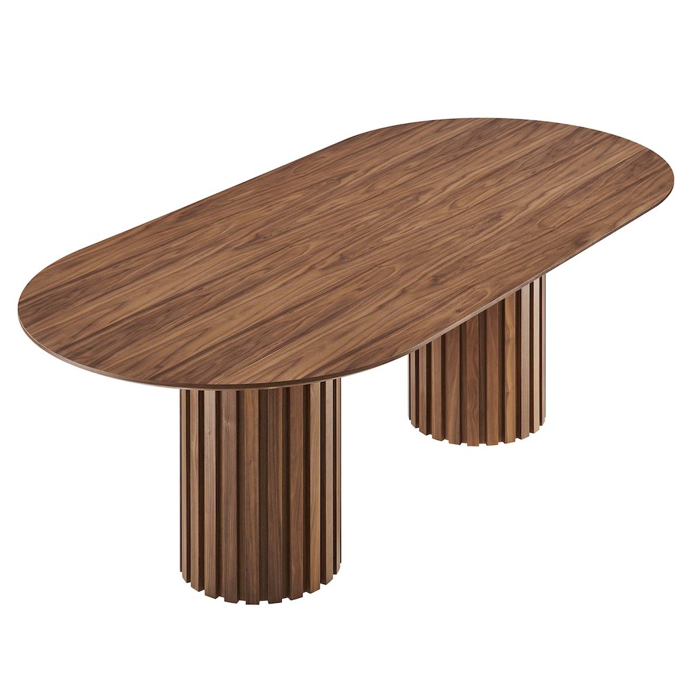Senja 95" Oval Dining Table. Picture 1