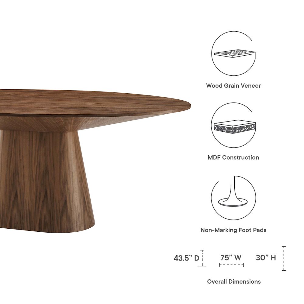 Provision 75" Oval Dining Table. Picture 2