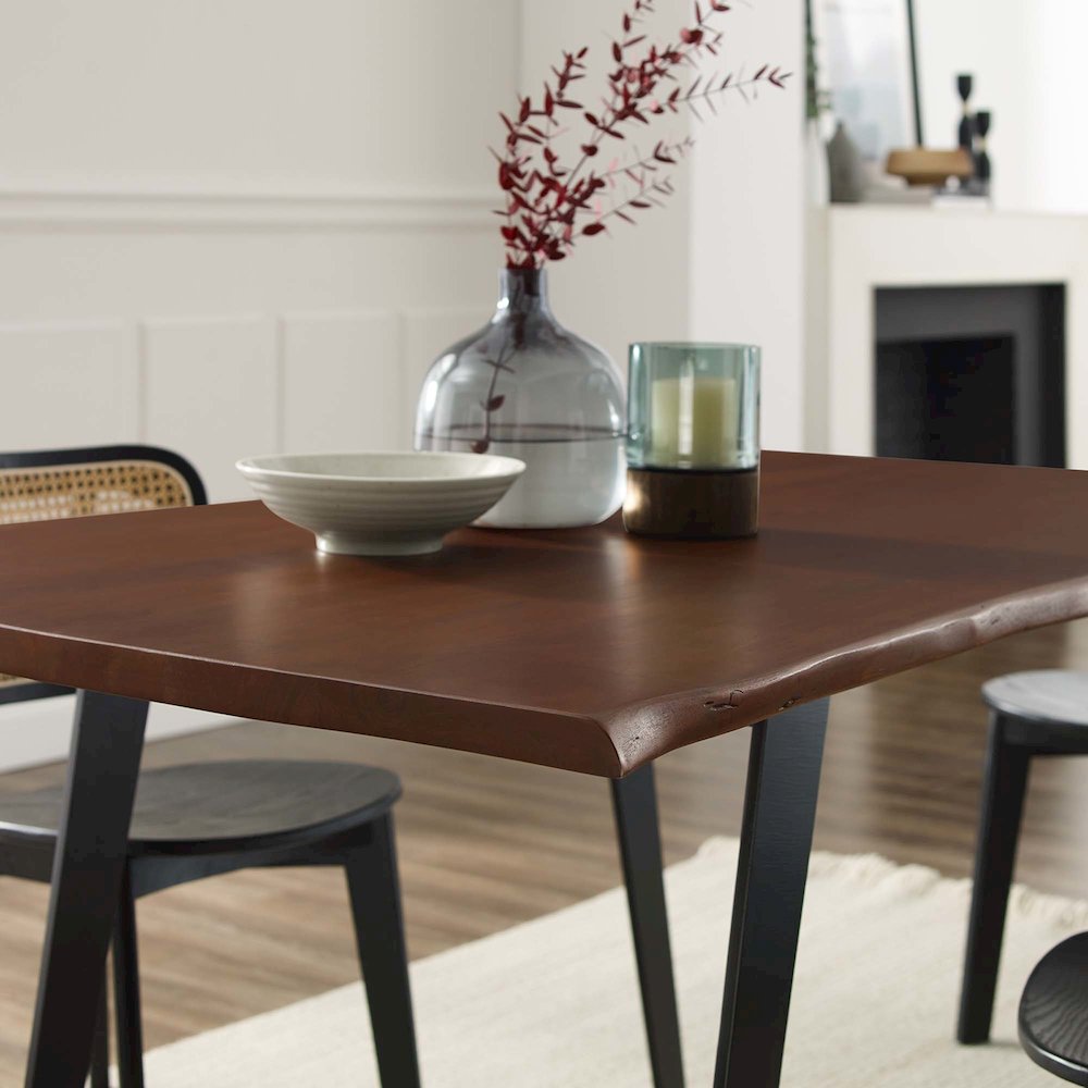 Viggo 60" Live Edge Acacia Wood Acacia Wood Dining Table. Picture 13