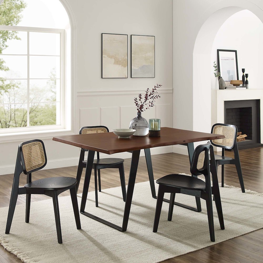 Viggo 60" Live Edge Acacia Wood Acacia Wood Dining Table. Picture 12