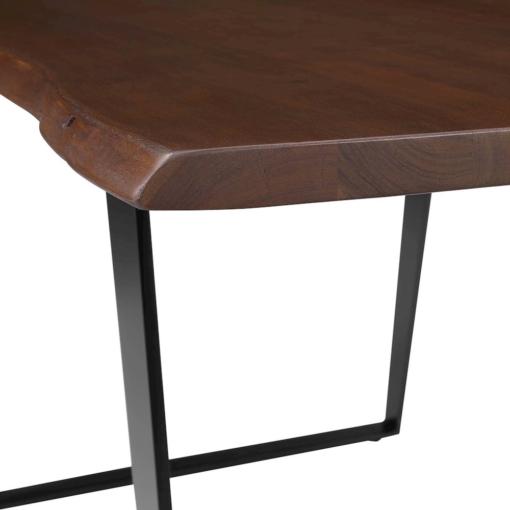 Viggo 60" Live Edge Acacia Wood Acacia Wood Dining Table. Picture 8
