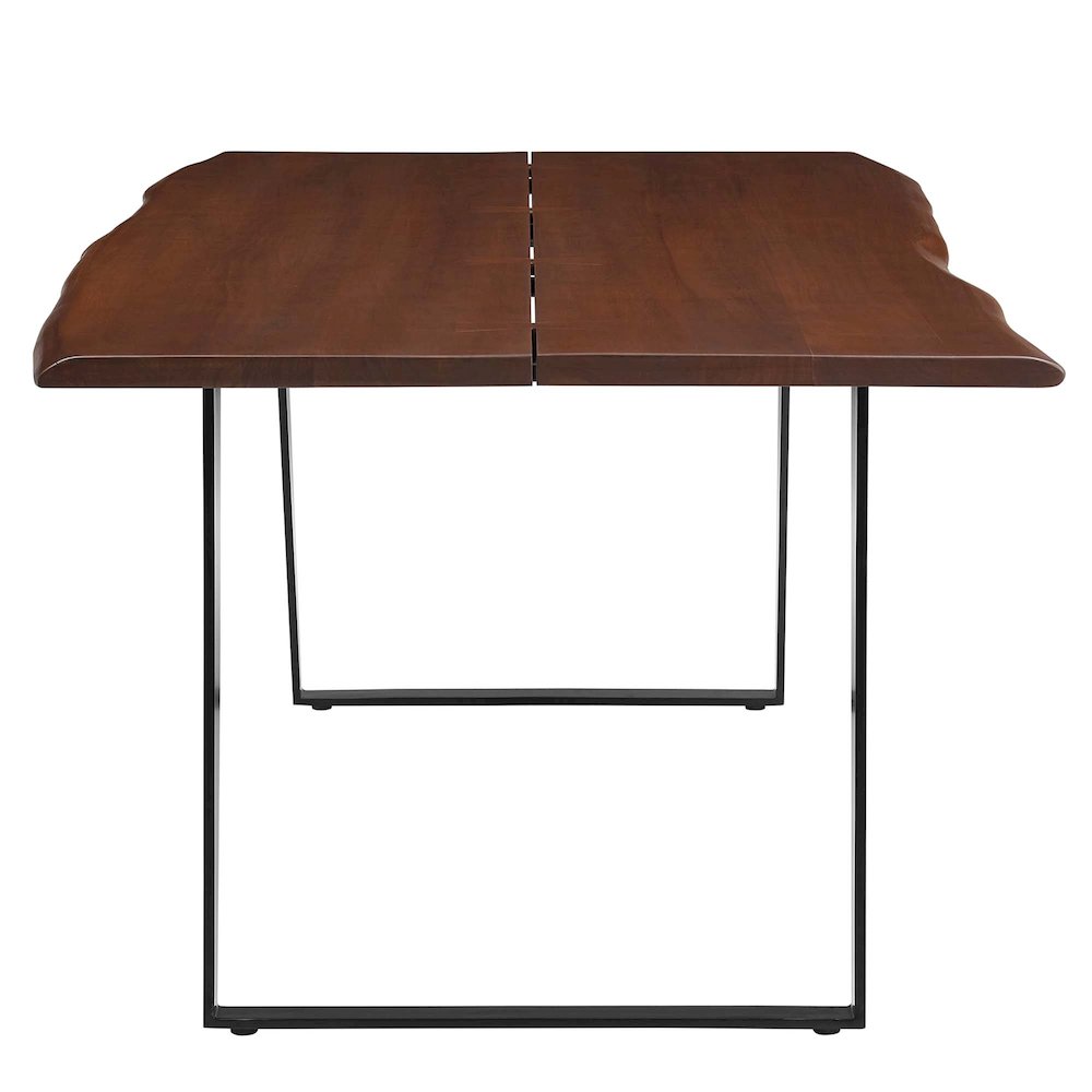 Viggo 74" Live Edge Acacia Wood Dining Table. Picture 4