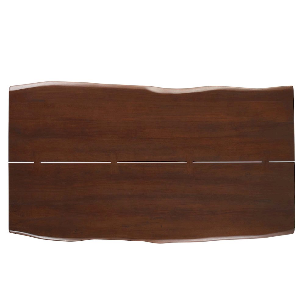 Viggo 74" Live Edge Acacia Wood Dining Table. Picture 6