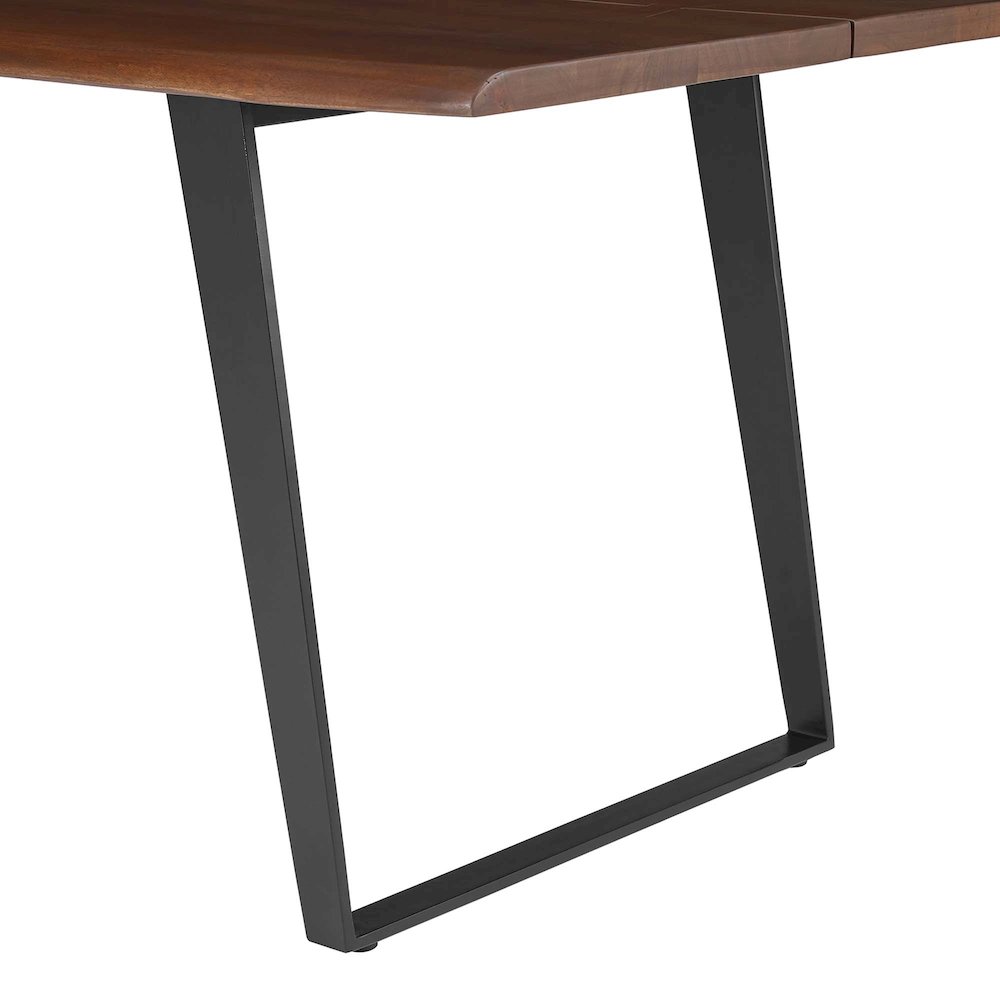 Viggo 74" Live Edge Acacia Wood Dining Table. Picture 7
