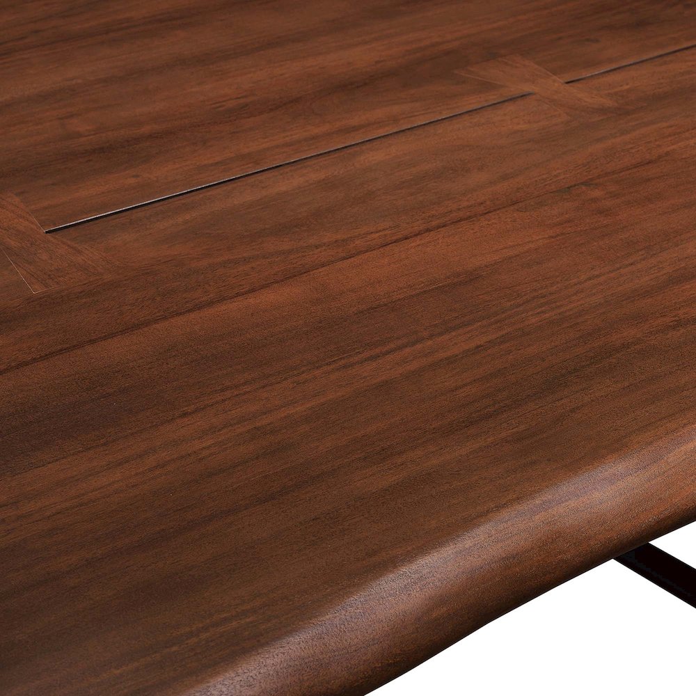 Viggo 74" Live Edge Acacia Wood Dining Table. Picture 9