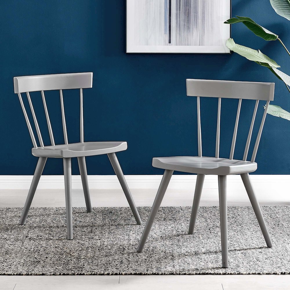 Sutter Wood Dining Side Chair Set of 2. Picture 9