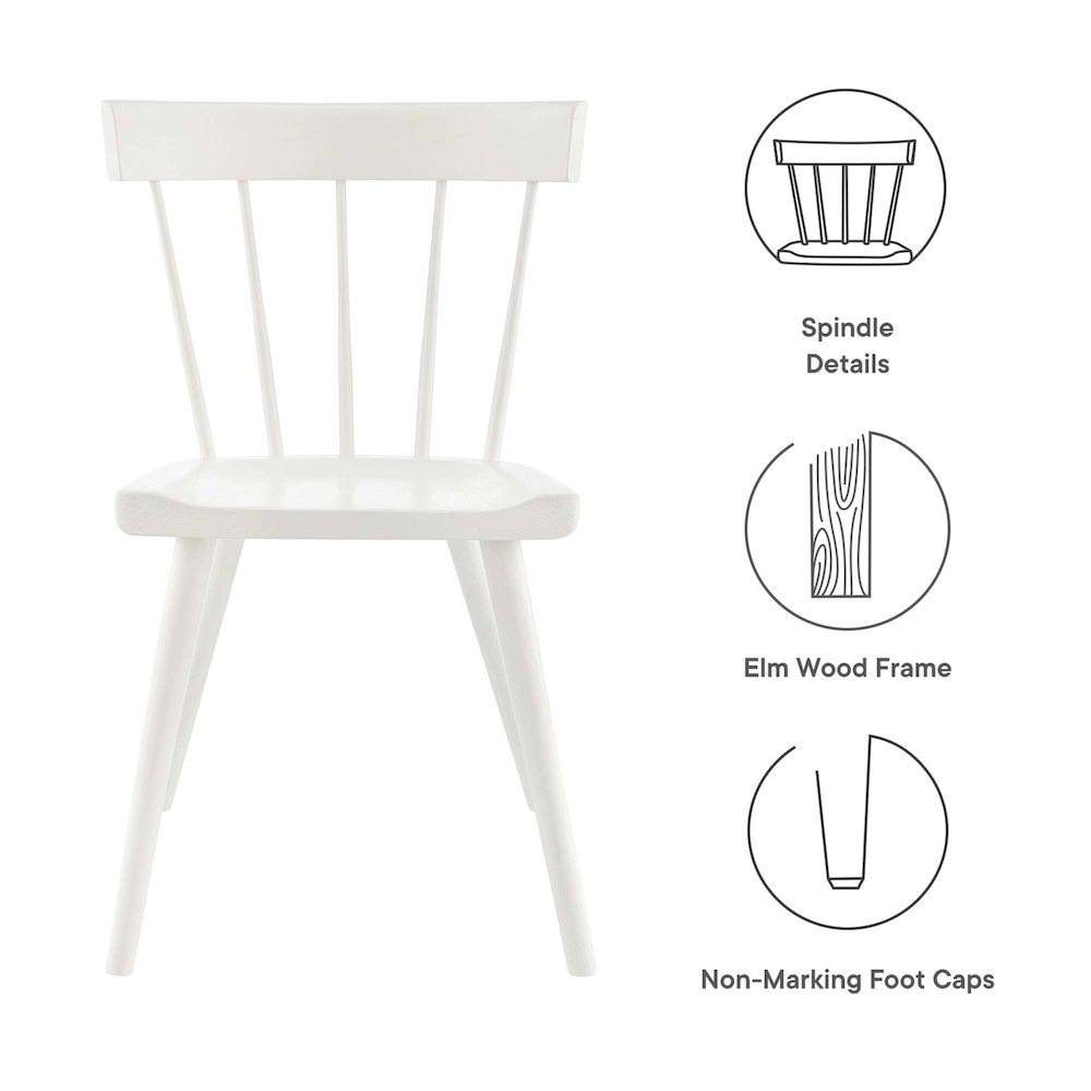 Sutter Wood Dining Side Chair Set of 2. Picture 2