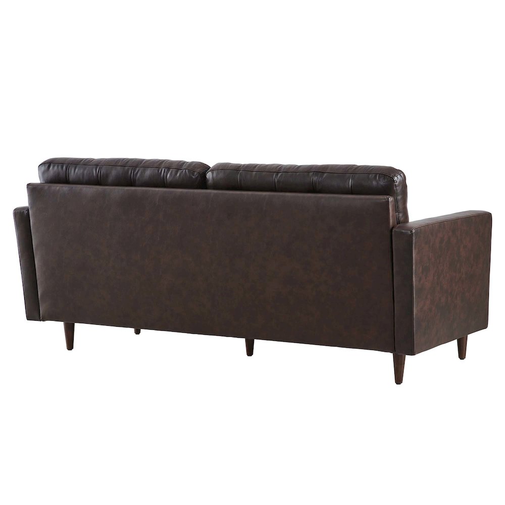 Exalt Tufted Leather Sofa. Picture 4
