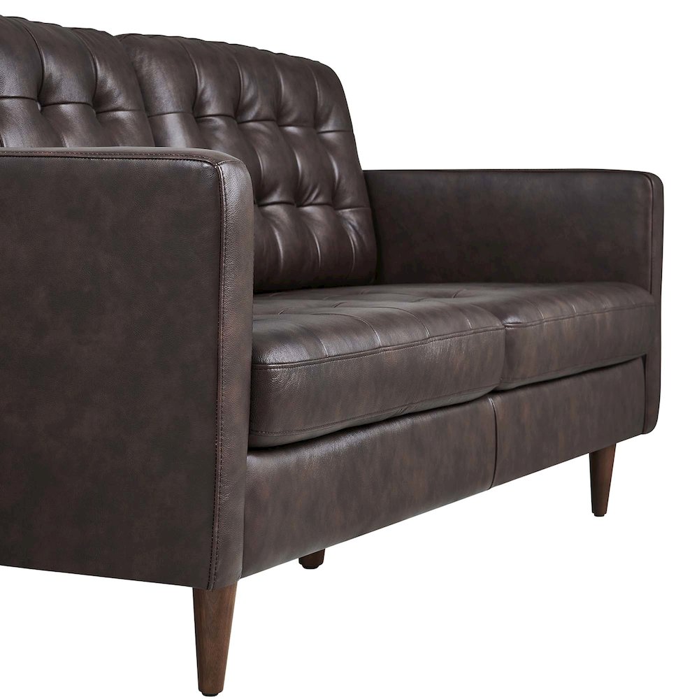 Exalt Tufted Leather Sofa. Picture 6