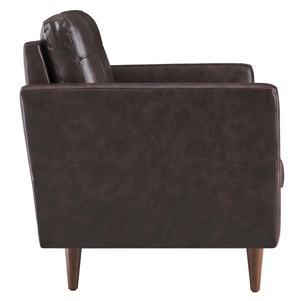 Exalt Tufted Leather Loveseat. Picture 2