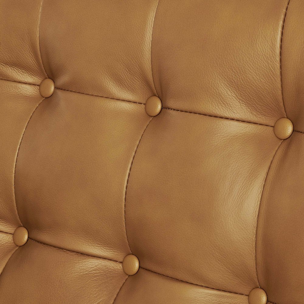 Exalt Tufted Leather Loveseat. Picture 7