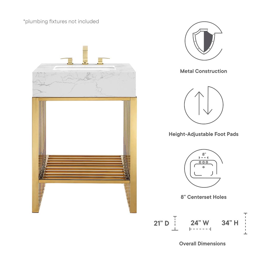 Gridiron 24" Bathroom Vanity. Picture 2