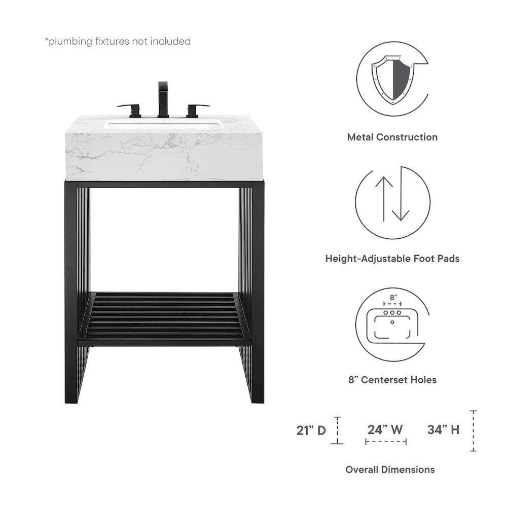 Gridiron 24" Bathroom Vanity. Picture 2