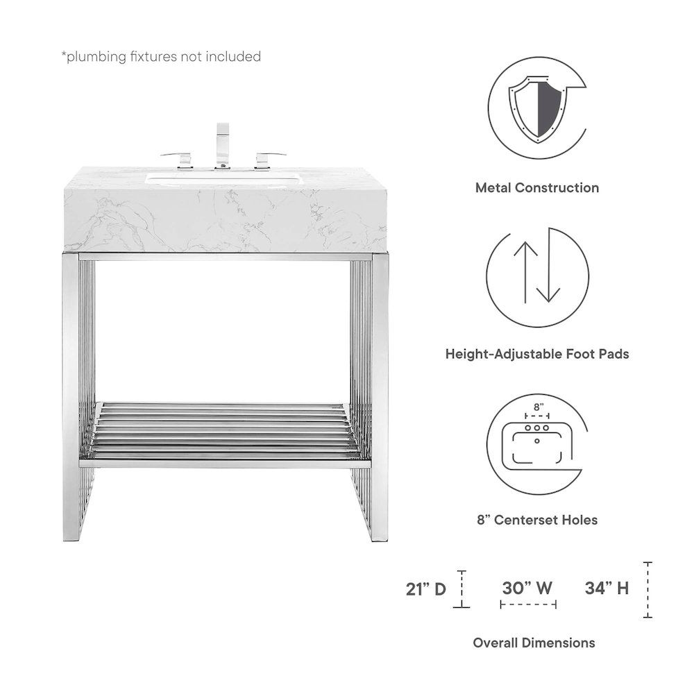 Gridiron 30" Bathroom Vanity. Picture 2