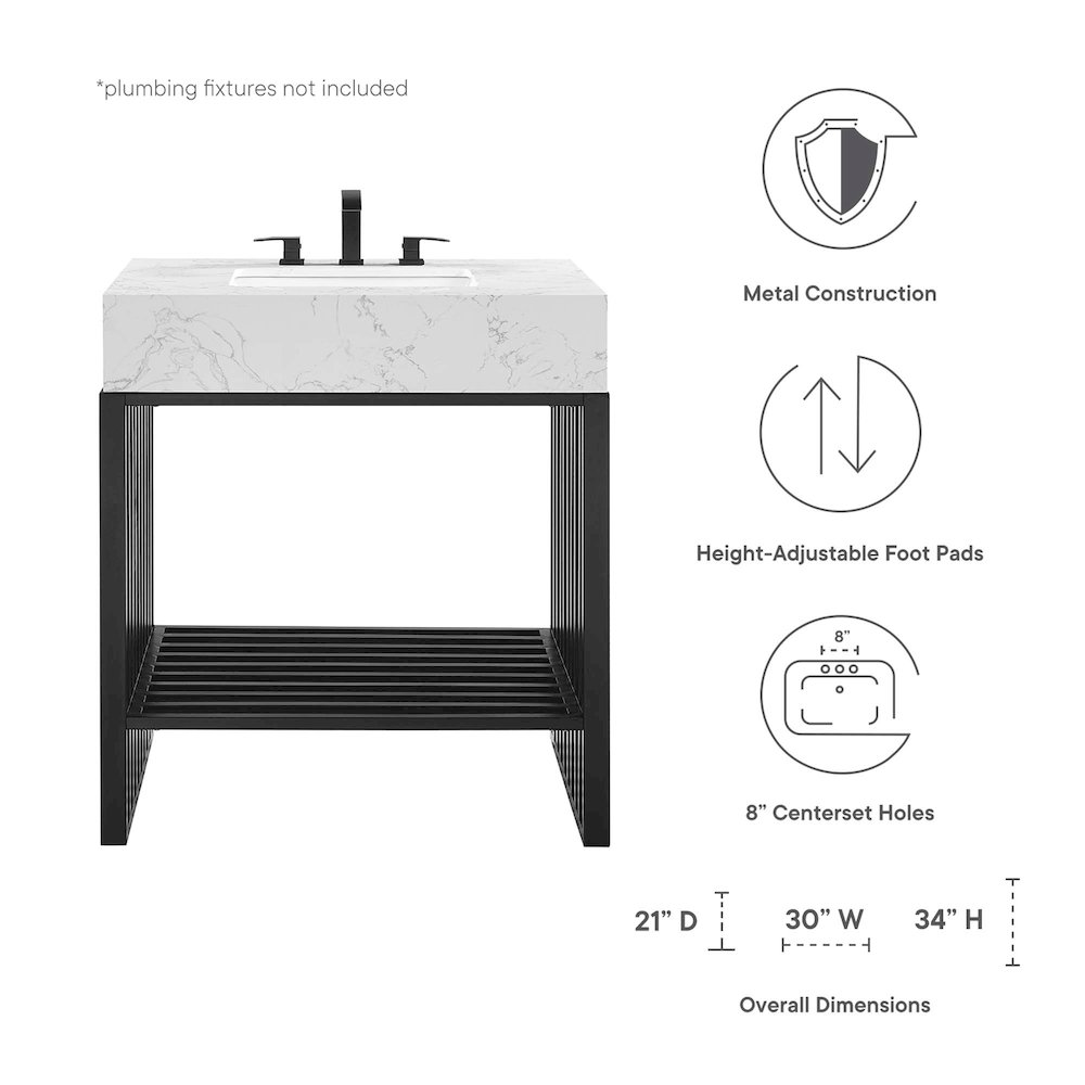 Gridiron 30" Bathroom Vanity. Picture 2