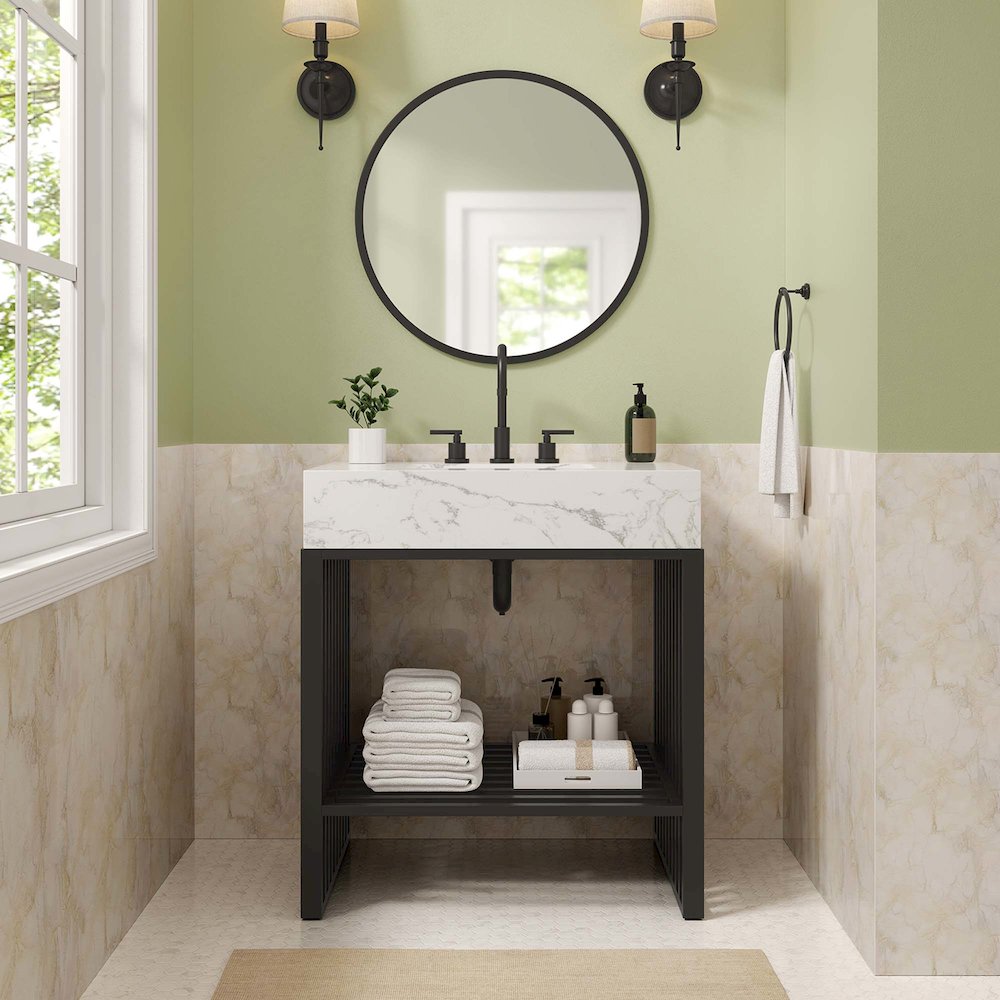 Gridiron 30" Bathroom Vanity. Picture 8
