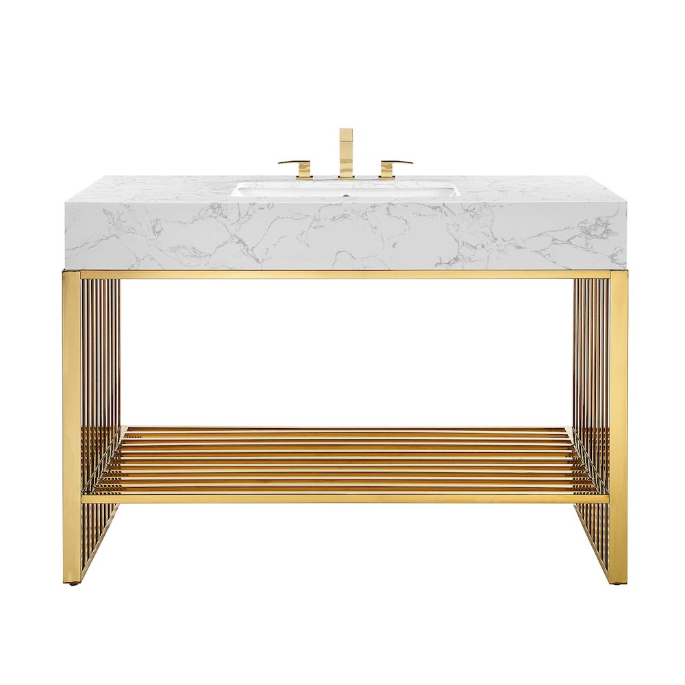 Gridiron 48" Bathroom Vanity. Picture 4
